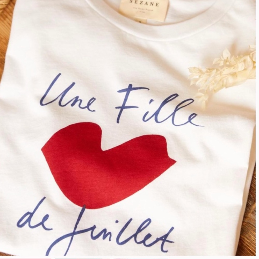 Sézane T-shirt Hotel Magique - July sz XS